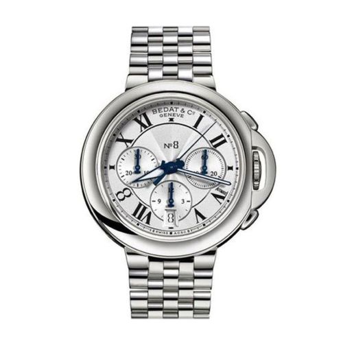 Bedat No. 8 Chronograph in Steel Silver Dial  Watch 830.011.101