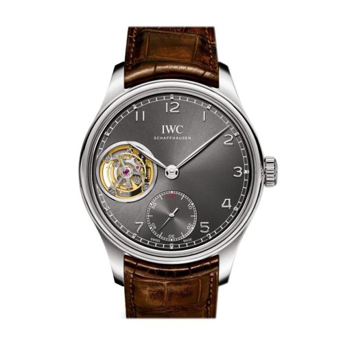 IWC Portuguese Tourbillon Hand Wound White Gold Men's Watch IW546301