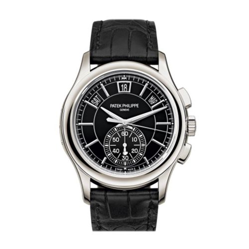 Patek Philippe Complications Black Dial Annual Calendar Platinum Men's Watch 5905P-010 5905P