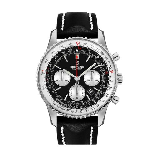 Breitling Navitimer 01 Black Leather Tang AB0121211 B1X1