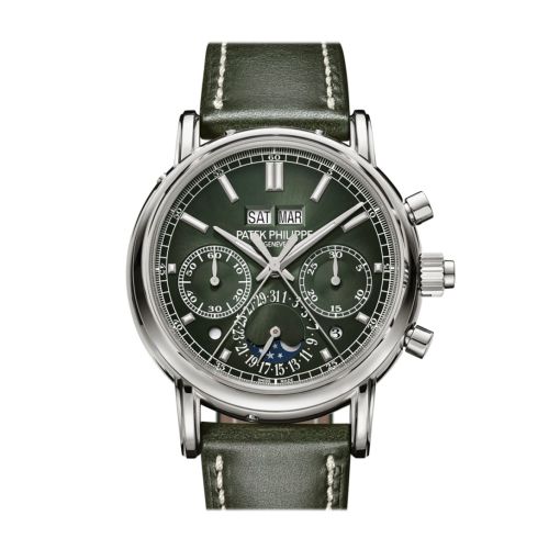 Patek Philippe Grand Complications Green Sunburst Dial Watch 5204G-001