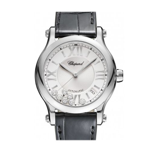 Chopard Happy Sport 36mm Automatic Stainless Steel and Diamonds Watch 278559-3001