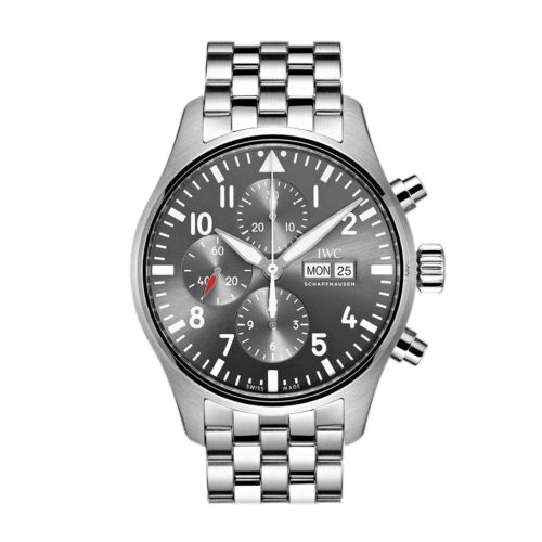 IWC Pilot Spitfire Automatic Chronograph Grey Dial 43mm Men's Watch IW377719