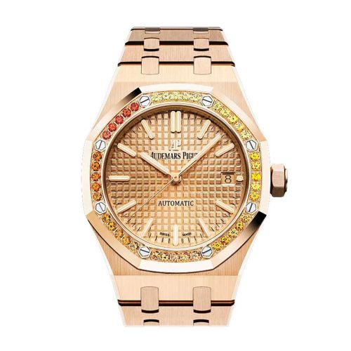 Audemars Piguet Royal Oak 37mm Rose Gold Dial Diamond Bezel Rose Gold 15451OR.YY.1256OR.01