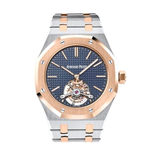 Audemars Piguet Royal Oak 41mm Blue Dial Automatic Two Tone Midsize Watch 26517SR.OO.1220SR.01