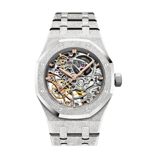 Audemars Piguet Royal Oak 37 Double Balance Wheel Openworked White Gold Skeleton Dial 15466BC.GG.1259BC.01