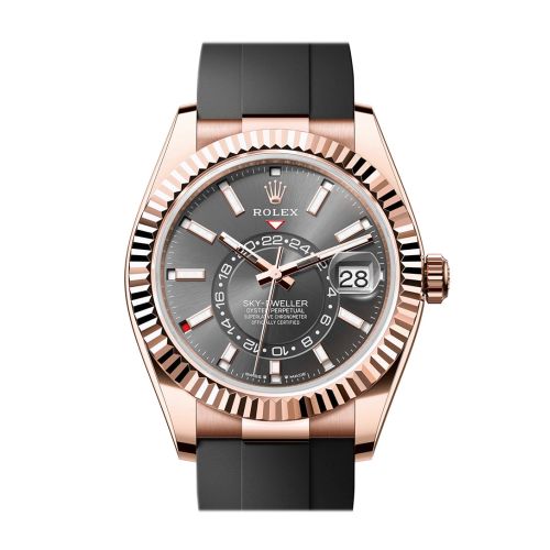 Rolex Sky Dweller 42 Slate Dial Rose Gold Mens Watch 336235