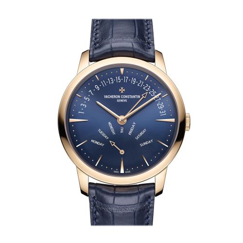 Vacheron Constantin Patrimony Retrograde Day-Date Automatic Blue Dial Men's Watch 4000U/000R-B516