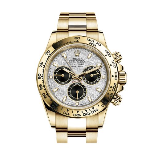 Rolex Cosmograph Daytona Meteorite Dial Yellow Gold Men's Watch 116519LN