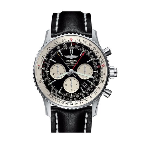 Breitling Navitimer Rattrapante Chronograph Automatic Black Dial Men's Watch AB031021