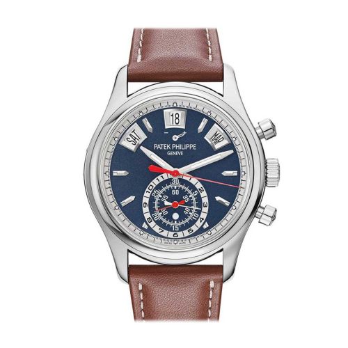 Patek Philippe Complications Chronograph Blue Dial Men's Watch 5960/01G-001