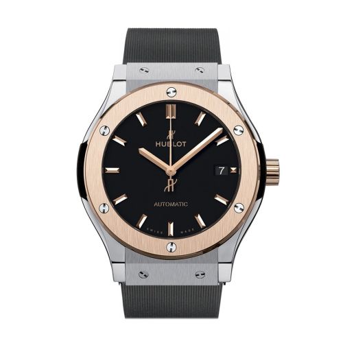 Hublot Classic Fusion Black Dial Black Rubber 45mm Men's Watch 511.NO.1181.RX