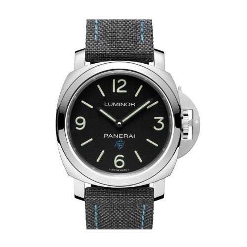 Panerai Base 3 Day Black Leather Black Dial Watch PAM00774