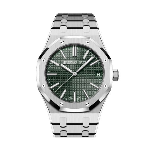 Audemars Piguet Royal Oak Khaki Green Dial Stainless steel Watch 15510ST.OO.1320ST.09