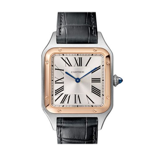 Cartier Santos Dumont Steel Rose Gold W2SA0011