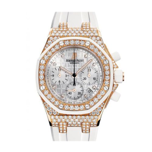 Audemars Piguet Royal Oak Offshore Diamond Chronograph Rose Gold Ladies Watch 26092OK.ZZ.D010CA.01