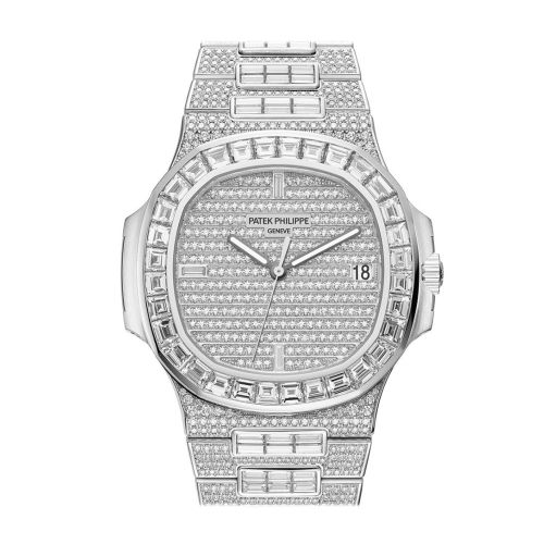 Patek Philippe Nautilus Diamonds Mens Watch 5719/10G-010