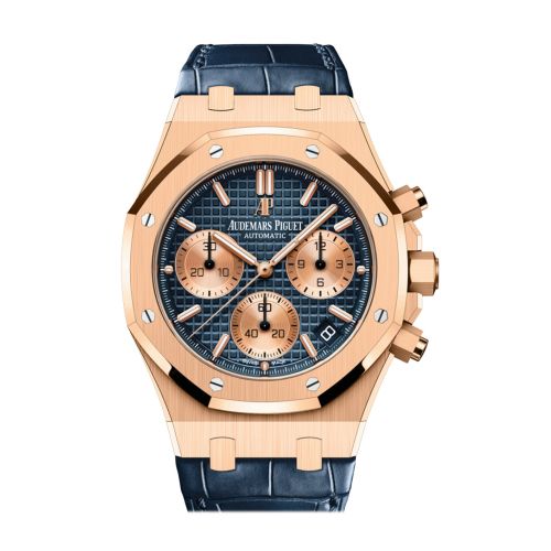 Audemars Piguet Royal Oak 41 Chronograph Blue Dial Rose Gold 26239OR.OO.D315CR.01 DCM