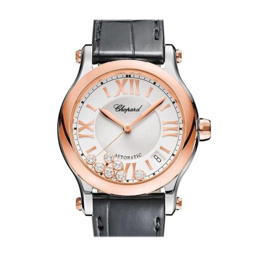 Chopard Happy Sport 36mm 18kt rose gold &  stainless steel Automatic Ladies Watch 278559-6001