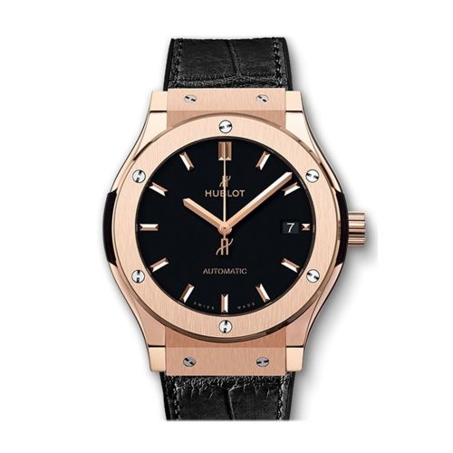 Hublot Classic Fusion Mat Black Dial Automatic Men's 18 Carat King Gold Watch 511.OX.1181.LR