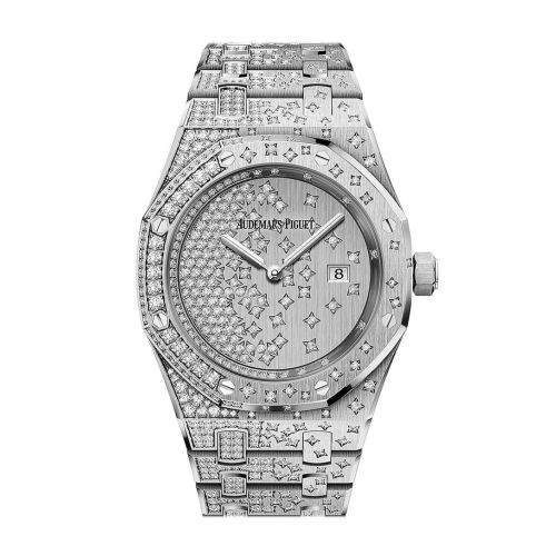 Audemars Piguet Royal Oak Ladies 18K White Gold Diamond Watch 67654BC.ZS.1264BC.01