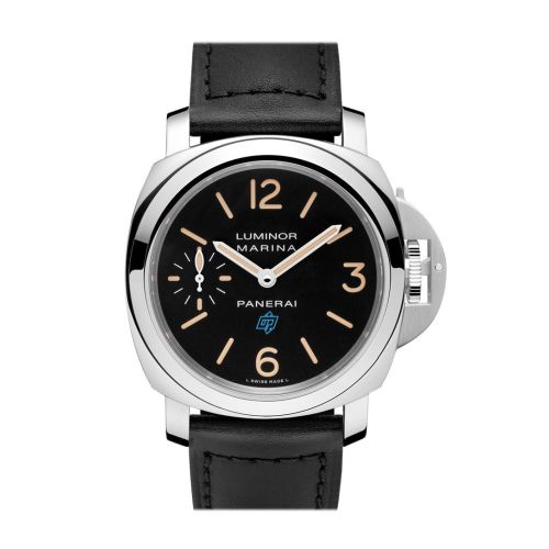 Panerai Luminor Marina Logo Acciaio 44mm Black Dial Men's Watch Pam00631