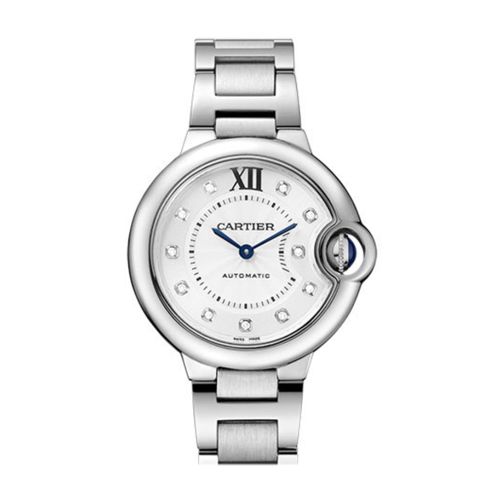 Cartier Ballon Bleu 33MM Diamond Dial  Steel WE902074