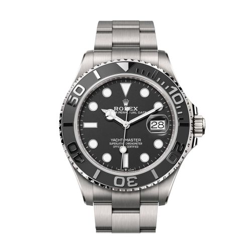 Rolex Yacht Master42 Intense Black Dial Titanium Mens Watch 226627