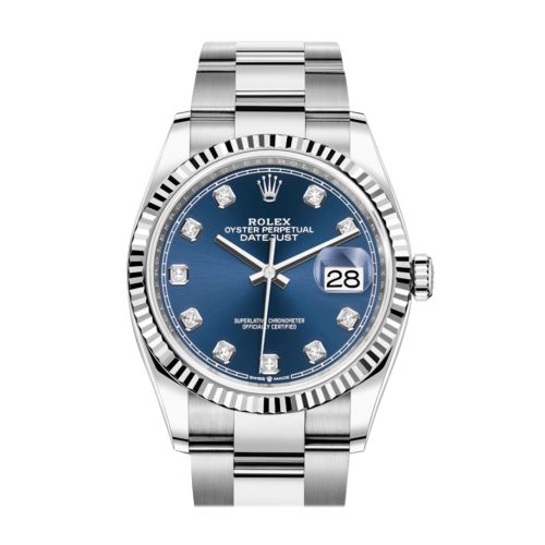 Rolex Datejust 36 Blue Diamond Dial Automatic Watch 126234