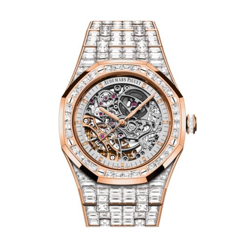 Audemars Piguet Royal Oak 41 Openworked Rhodiumdial 18-carat Pink gold Watch 15417OR.ZZ.1267OR.01