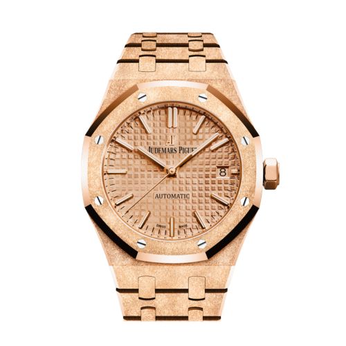 Audemars Piguet Royal Oak Frosted Pink Gold Dial Ladies Rose Gold Watch 15454OR.GG.1259OR.03