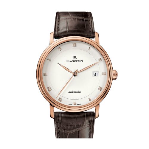 Blancpain Villeret Ultraplate Men's Opaline Dial 18K Rose Gold Automatic Watch 6223-3642-55A