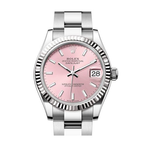 Rolex Datejust 31 Pink Dial Fluted Bezel Ladies Watch 278274 278274-0013