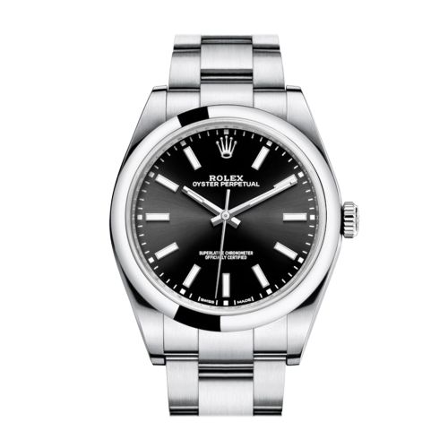 ROLEX OYSTER PERPETUAL 39 Black Dial Men's Watch 114300