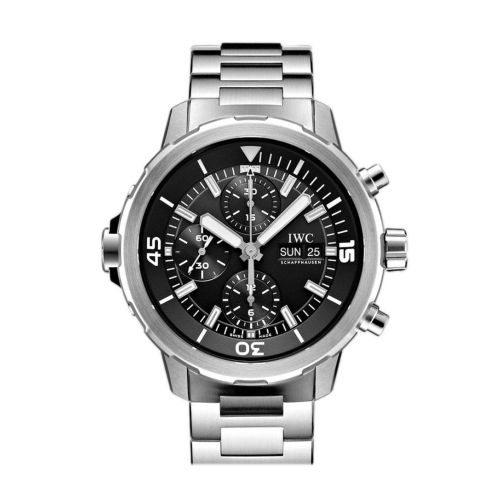 IWC Aquatimer Automatic Chronograph Black Dial Stainless Steel 44mm Men's Watch IW376804