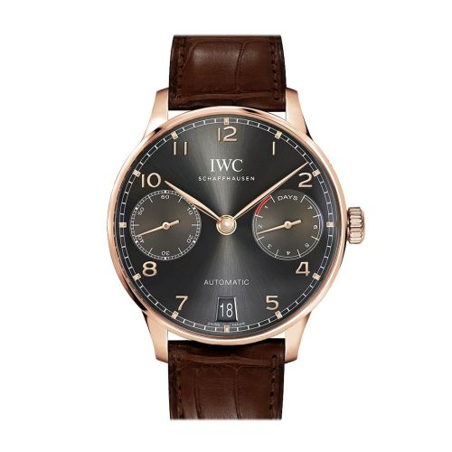 IWC Portugeiser Slate Grey Dial 18K Rose Gold Automatic 42mm Men's Watch IW500702