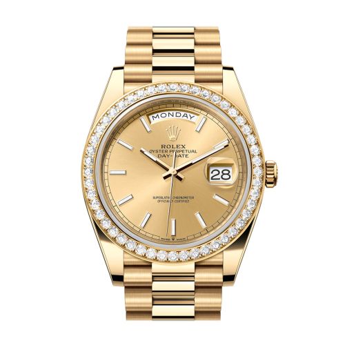 Rolex Day-Date 40 Champagne Dial Yellow Gold President Men's Watch 228348RBR 228348