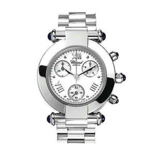 Chopard Imperiale Chronograph in Steel on Steel Bracelet with White Dial 378210