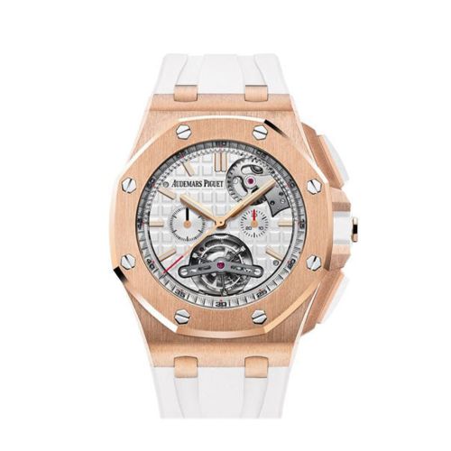 Audemars Piguet Royal Oak Offshore Tourbillon Silver Dial Automatic Men's Watch 26540OR.OO.A010CA.01