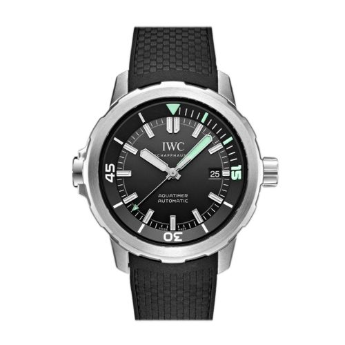 IWC Aquatimer  Black Dial Black Rubber 42mm Men's Watch IW329001