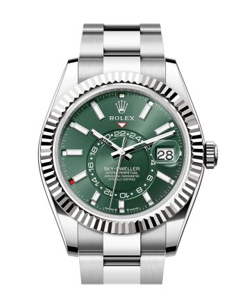 Rolex Sky Dweller 42 Mint Green Dial Stainless Steel Oyster Mens Watch 336934