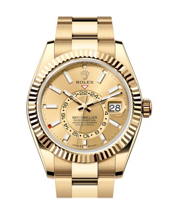 Rolex Sky Dweller 42 Champagne Dial Yellow Gold Oyster Mens Watch 336938