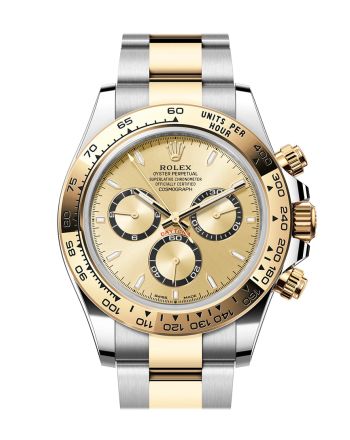 Rolex Daytona 40 Golden Dial Yellow Gold Stainless Steel Mens Watch 126503