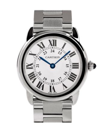 Cartier Rondo Solo Small Silver Dial Ladies Watch W6701004