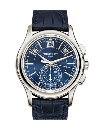 PATEK PHILIPPE Complications Blue Dial Annual Calendar Platinum Men's Watch 5905P-001