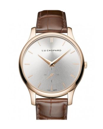 Chopard L.U.C. XPS Silver Dial 18kt Rose Gold Brown Leather Ladies Watch 161920-5002