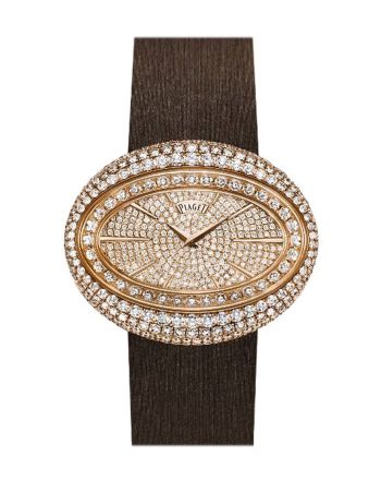 Piaget Limelight Magic Hour Diamond-Set Dial Brown Satin Ladies Watch G0A37196