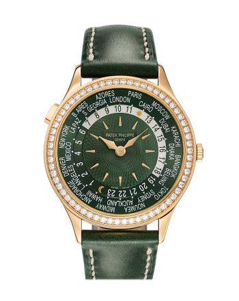 Patek Philippe World Time Oliver Green Dial Rose Gold Complications 7130R-014 7130R