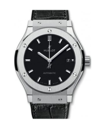 Hublot Classic Fusion Automatic Black Dial Titanium Men's Watch 542.NX.1171.R