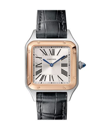 Cartier Santos Dumont Steel Rose Gold W2SA0012